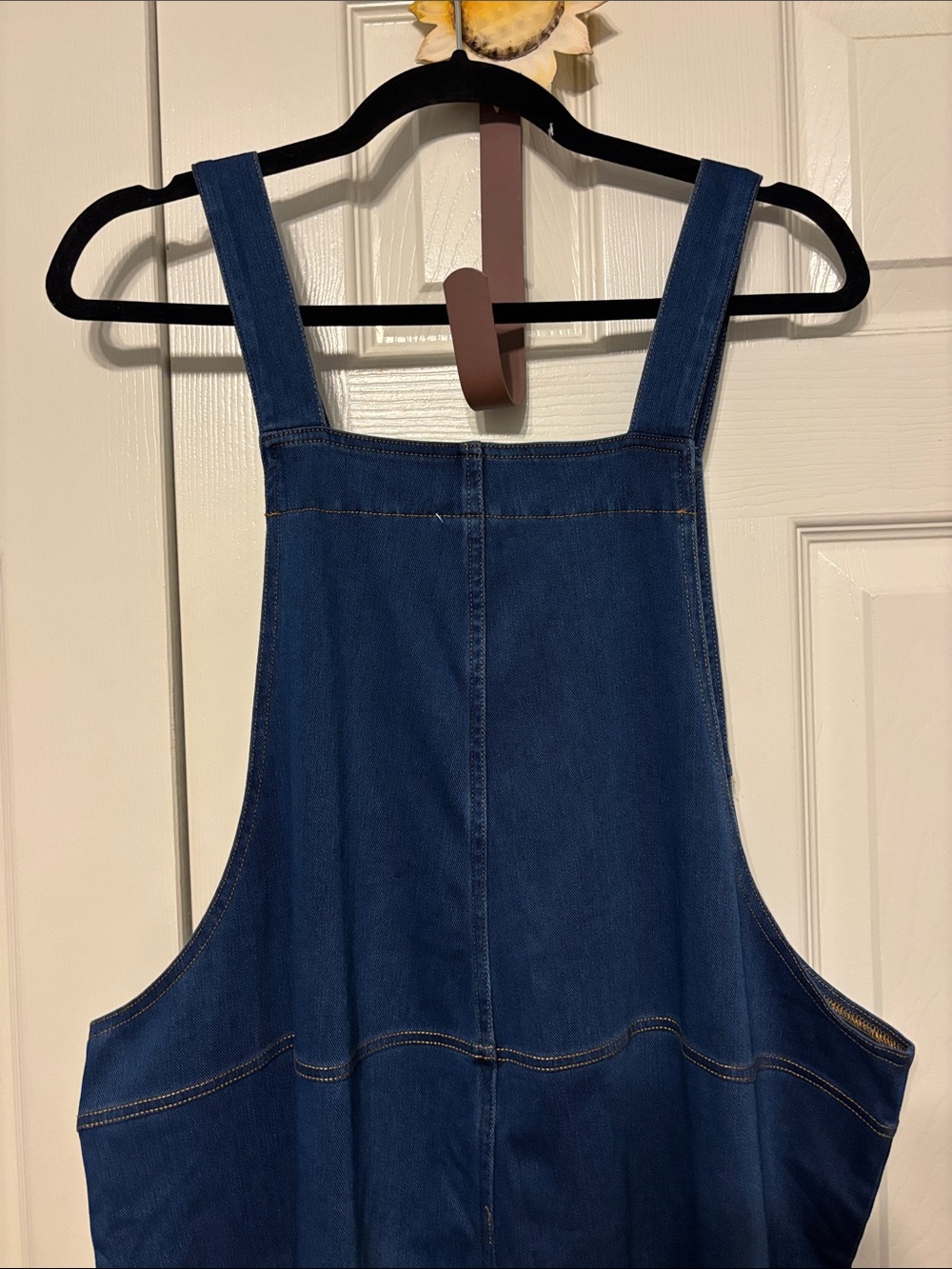 Halara Flex Denim Wide Leg Stretch Plus Overalls - Picture 8 of 13
